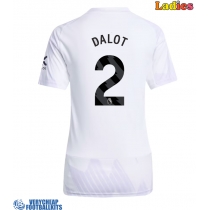Manchester United Diogo Dalot #2 Replica Away Shirt Ladies 2025-26 Short Sleeve
